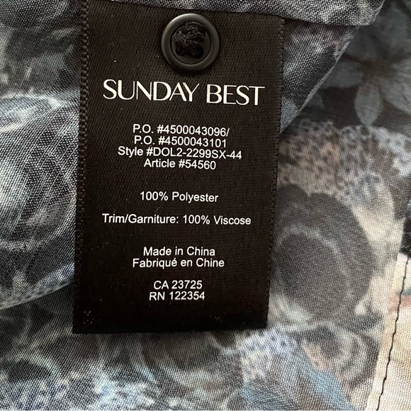 Sunday Best from Aritzia - Crop Floral Blouse with Open Back - Picture 5 of 7